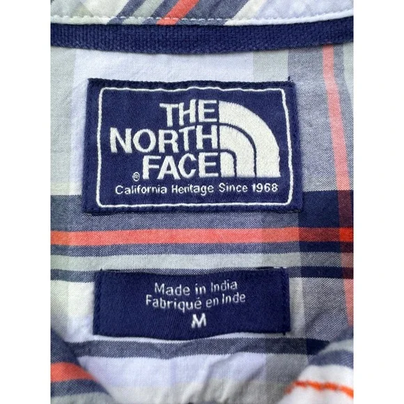 The North Face Mens Plaid Button Down Shirt Long Sleeve Casual Top size Medium - Picture 5 of 9